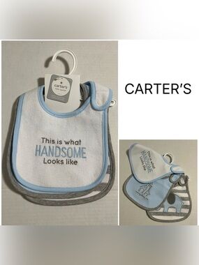 CARTER’S - NWT - 3PK - INFANT BOYS BIBS